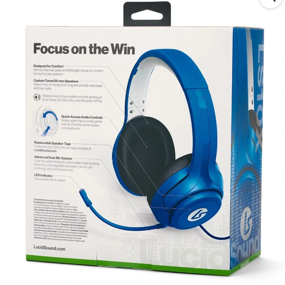 LS10X Wired Gaming Headset - Shock Blue
